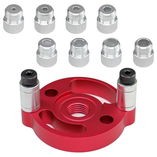 BEASAFY Localisateur de Guide de Perçage, Rouge Gabarit de Perçage avec Douilles de Perçage 3/4/ 5/6/ 7/8/ 9/ 10mm, Guide de Percage Bois pour Perçage et Repérage du Centre BEASAFY Localisateur de Guide de Perçage, Rouge Gabarit de Perçage avec Douilles de Perçage 3/4/ 5/6/ 7/8/ 9/ 10mm, Guide de Percage Bois pour Perçage et Repérage du Centre von BEASAFY