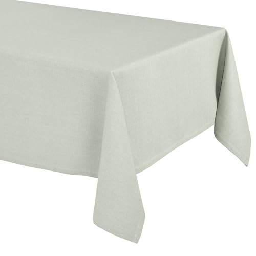 Elegante Tischdecke mit natürlicher Leinenoptik, Lina Tischdecke und Tischläufer, Größe und Farbe wählbar (Eckig 130x220 cm, Salbeibeige) von BEAUTEX