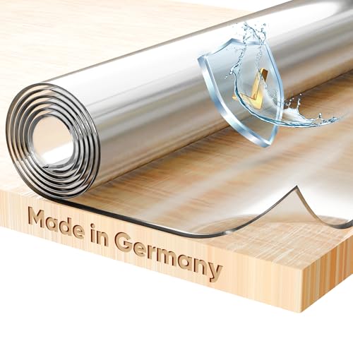 Glasklar Folie 2 mm + abgeschrägte Kante, Größe wählbar 95x250 cm, Wunschmaß transparente Tischdecke Tischschutz, Made in Germany Glasklar Folie 2 mm + abgeschrägte Kante, Größe wählbar 95x250 cm, Wunschmaß transparente Tischdecke Tischschutz, Made in Germany von BEAUTEX