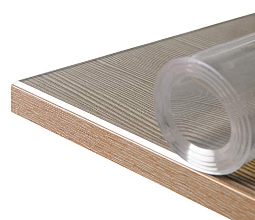 Glasklar Folie 2 mm + abgeschrägte Kante, transparente Tischdecke Tischschutz, Made in Germany, Wunschmaß, Größe wählbar (Breite 110 cm x Länge: 210 cm) von BEAUTEX