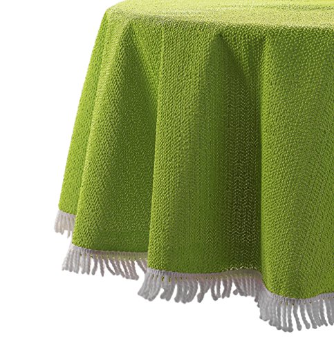 Wetterfeste Garten Balkon Terrasse Camping Weichschaum Tischdecke, Größe + Farbe wählbar (eckig 130x180 cm, Apfelgrün) von BEAUTEX