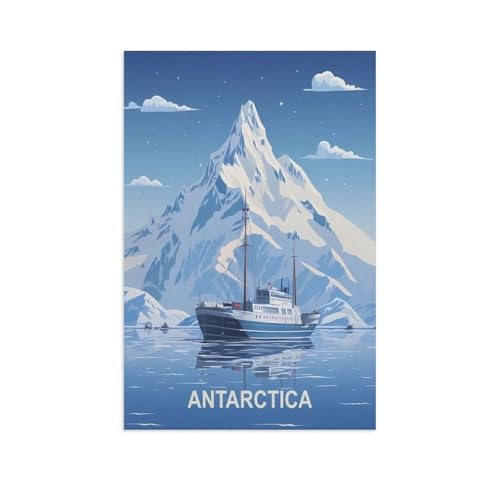 BEAYODKP Antarktis，Malen nach Zahlen Set für Erwachsene Kinder Anfänger selber auf Leinwand malen nach Zahlen zur Heimdekoration（20x30cm） 7,8x11,8 Zoll-GI84 von BEAYODKP