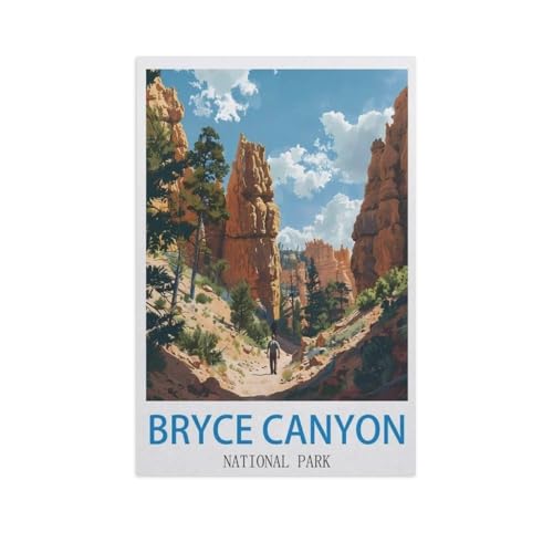BEAYODKP DIY Malen nach Zahlen，Bryce Canyon Nationalpark，diy malen nach zahlen erwachsene landsch Mit Pinsel und Acrylfarbe Erwachsenenfarbe nach Zahlen Kits Kunst（40x50cm） 15.7x19.6 Zoll-GD58 von BEAYODKP