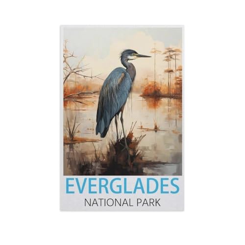BEAYODKP DIY Malen nach Zahlen，Everglades Nationalpark，diy malen nach zahlen erwachsene landsch Mit Pinsel und Acrylfarbe Erwachsenenfarbe nach Zahlen Kits Kunst（40x50cm） 15.7x19.6 Zoll-FU98 von BEAYODKP