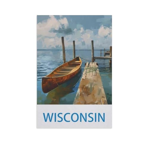 BEAYODKP DIY Malen nach Zahlen，Wisconsin，diy malen nach zahlen erwachsene landsch Mit Pinsel und Acrylfarbe Erwachsenenfarbe nach Zahlen Kits Kunst（40x50cm） 15.7x19.6 Zoll-GF18 von BEAYODKP