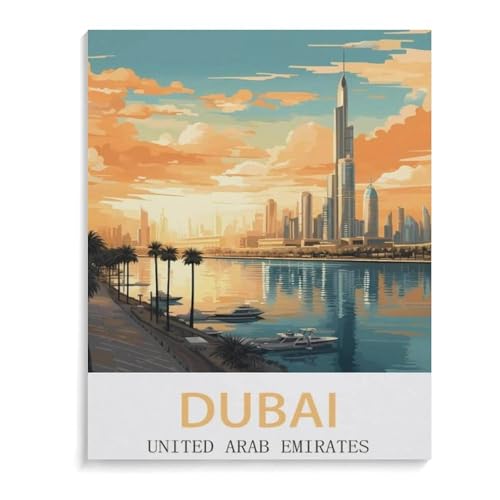 BEAYODKP DIY Malen nach Zahlen-Ölgemälde Geschenk für Erwachsene Kinder,Dubai, Vereinigte Arabische Emirate,Malen Nach Zahlen Kits Wohnzimmer Schlafzimmer Wanddekoration(40x50cm-M85 BEAYODKP DIY Malen nach Zahlen-Ölgemälde Geschenk für Erwachsene Kinder,Dubai, Vereinigte Arabische Emirate,Malen Nach Zahlen Kits Wohnzimmer Schlafzimmer Wanddekoration(40x50cm-M85 von BEAYODKP