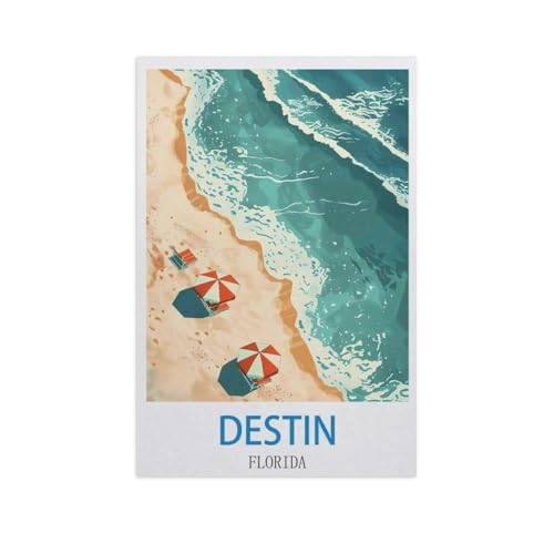 BEAYODKP Malen Nach Zahlen Erwachsene，Destin, Floride，Malen Nach Zahlen Mit Pinseln und Acrylfarbe,DIY Set Basteln Erwachsene mit Pinseln und Acrylfarben für Home Decor（40x50cm） 15.7x19.6 Zoll-GD31 von BEAYODKP