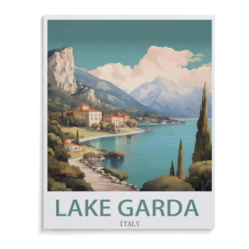 BEAYODKP Malen Nach Zahlen Erwachsene,Gardasee Italien,Malen Nach Zahlen Mit Pinseln und Acrylfarbe,DIY Set Basteln Erwachsene mit Pinseln und Acrylfarben für Home Decor(30x40cm-L27 BEAYODKP Malen Nach Zahlen Erwachsene,Gardasee Italien,Malen Nach Zahlen Mit Pinseln und Acrylfarbe,DIY Set Basteln Erwachsene mit Pinseln und Acrylfarben für Home Decor(30x40cm-L27 von BEAYODKP