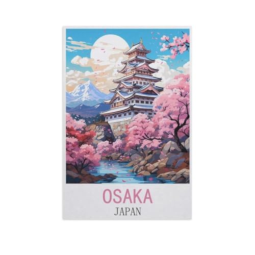 BEAYODKP Malen Nach Zahlen Erwachsene，Osaka Japan，Malen Nach Zahlen Mit Pinseln und Acrylfarbe,DIY Set Basteln Erwachsene mit Pinseln und Acrylfarben für Home Decor（40x50cm） 15.7x19.6 Zoll-FU31 von BEAYODKP