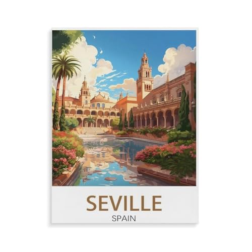 BEAYODKP Malen Nach Zahlen Erwachsene,Sevilla Spanien, Landschaft,Malen Nach Zahlen Mit Pinseln und Acrylfarbe,DIY Set Basteln Erwachsene mit Pinseln und Acrylfarben für Home Decor(50x60cm-N27 BEAYODKP Malen Nach Zahlen Erwachsene,Sevilla Spanien, Landschaft,Malen Nach Zahlen Mit Pinseln und Acrylfarbe,DIY Set Basteln Erwachsene mit Pinseln und Acrylfarben für Home Decor(50x60cm-N27 von BEAYODKP