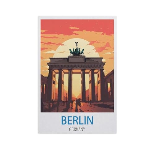 BEAYODKP Malen nach Zahlen，Berlin, Deutschland，diy malen nach zahlen erwachsene landsch Mit Pinsel und Acrylfarbe Kits Theme Digital Home Wall Artwork（30x40cm） 11.8x15.7 Zoll-GE50 von BEAYODKP