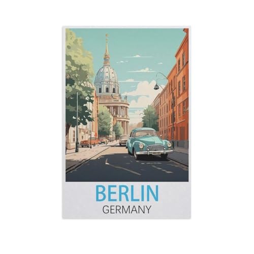 BEAYODKP Malen nach Zahlen，Berlin Deutschland，diy malen nach zahlen erwachsene landsch Mit Pinsel und Acrylfarbe Kits Theme Digital Home Wall Artwork（30x40cm） 11.8x15.7 Zoll-FW70 von BEAYODKP