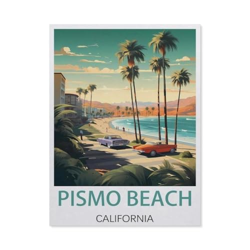 BEAYODKP Malen nach Zahlen，Pismo Beach Kalifornien，diy malen nach zahlen erwachsene landsch Mit Pinsel und Acrylfarbe Kits Theme Digital Home Wall Artwork（40x50cm） 15.7x19.6 Zoll-EY10 von BEAYODKP
