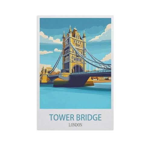 BEAYODKP Malen nach Zahlen，Tower Bridge, London，diy malen nach zahlen erwachsene landsch Mit Pinsel und Acrylfarbe Kits Theme Digital Home Wall Artwork（20x30cm） 7,8x11,8 Zoll-GF30 von BEAYODKP