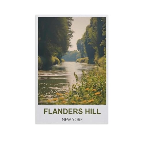 Malen nach Zahlen，Flanders Hill, New York，diy malen nach zahlen erwachsene landsch Mit Pinsel und Acrylfarbe Kits Theme Digital Home Wall Artwork（40x50cm）15.7x19.6 Zoll-GG50 von BEAYODKP