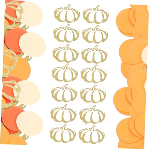 BEBEMOKO 1 Beutel Kürbis-Konfetti rund Papier Konfetti Deko Thanksgiving Wurfkonfetti BEBEMOKO 1 Beutel Kürbis-Konfetti rund Papier Konfetti Deko Thanksgiving Wurfkonfetti von BEBEMOKO