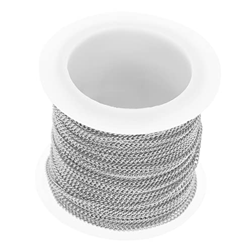BEBEMOKO 1 Rolle DIY Kupferkette für Schmuckherstellung Rostfreies Design für und Armbänder Glänzende Farben Langlebig und Fade Resistant von BEBEMOKO