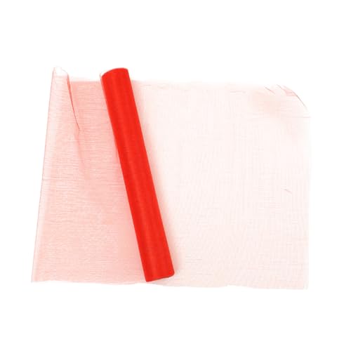 BEBEMOKO 1 Rolle Hochzeitsraumdekoration Schleierbänder Dekorationen Hochzeitsdekor Tüllband Chiffonband Treppenhandlaufband Hochzeitsraum Dekoband Organzaband Rotes Garn BEBEMOKO 1 Rolle Hochzeitsraumdekoration Schleierbänder Dekorationen Hochzeitsdekor Tüllband Chiffonband Treppenhandlaufband Hochzeitsraum Dekoband Organzaband Rotes Garn von BEBEMOKO