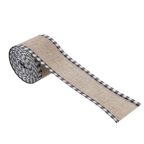 BEBEMOKO 1 Rolle Klassisches Weihnachtsband mit Karomuster Dekoratives Geschenkband für Diy Schleifen und Festliche Anlässe Yards Hochwertigem für Geschenkverpackungen und BEBEMOKO 1 Rolle Klassisches Weihnachtsband mit Karomuster Dekoratives Geschenkband für Diy Schleifen und Festliche Anlässe Yards Hochwertigem für Geschenkverpackungen und von BEBEMOKO