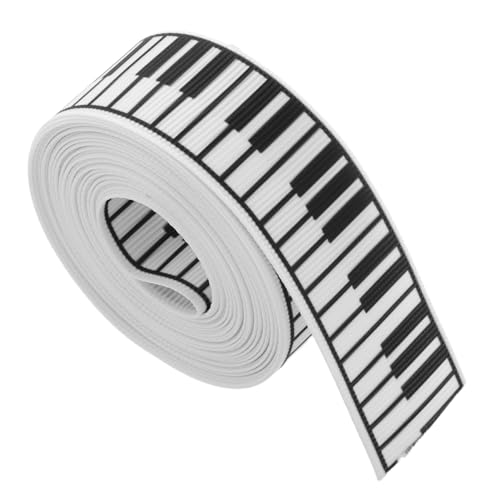 BEBEMOKO 1 Rolle Klavierband Haarband Geschenkband Hochzeitseinladungsband Band Für Blumen Haarschleifenband Drahtband Für Kränze Bogen Machen Band Feiertagsbänder Musiknotenband Polyester BEBEMOKO 1 Rolle Klavierband Haarband Geschenkband Hochzeitseinladungsband Band Für Blumen Haarschleifenband Drahtband Für Kränze Bogen Machen Band Feiertagsbänder Musiknotenband Polyester von BEBEMOKO