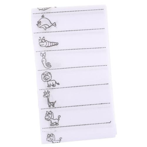 BEBEMOKO 1 Rolle Namensschilder aus Eisen für Kleidung, Cartoon-Nähen, Namensschilder für Kleidung, Bastelprojekte und Personalisierung von BEBEMOKO
