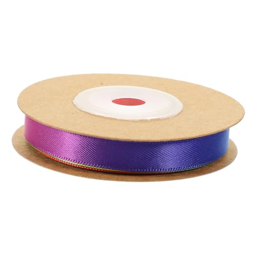 BEBEMOKO 1 Rolle Regenbogenband, Geschenkpapier, Bastelhöfe, doppelseitig, Dekoration für Festivals, für kreative Geschenkdekoration und persönliche Projekte von BEBEMOKO