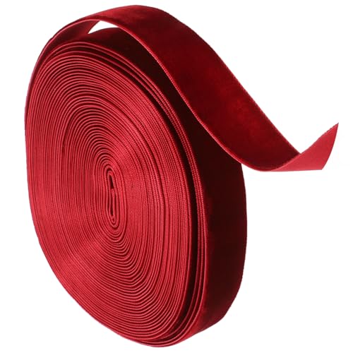 BEBEMOKO 1 Rolle Samtband Dekoratives Geschenkband für Weihnachten Diy Bastelprojekte Hochzeiten und Festlichkeiten Vielseitig Einsetzbar und Farbecht BEBEMOKO 1 Rolle Samtband Dekoratives Geschenkband für Weihnachten Diy Bastelprojekte Hochzeiten und Festlichkeiten Vielseitig Einsetzbar und Farbecht von BEBEMOKO