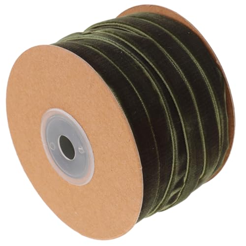 BEBEMOKO 1 Rolle Samtgewebe Band zum Verpacken Samtband Schleife Bänder umwickeln seidenband ribbon bandfeile dekobänder Geschenkband selber machen verschleißfestes Geschenkband Green BEBEMOKO 1 Rolle Samtgewebe Band zum Verpacken Samtband Schleife Bänder umwickeln seidenband ribbon bandfeile dekobänder Geschenkband selber machen verschleißfestes Geschenkband Green von BEBEMOKO
