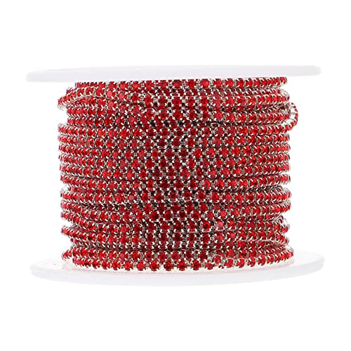 BEBEMOKO 1 Rolle Strass-Kette für Kleidung, Dekoration, Handwerk und Schmuckherstellung, leicht und auffällig, glitzernde Strassschnur von BEBEMOKO
