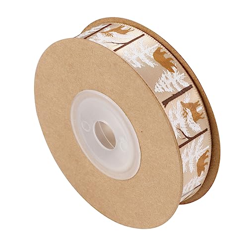 BEBEMOKO 1 Rolle Yards Tiered Christmas Ribbon Druckband mit Tiermotiven für Geschenkverpackung Dekoration und Bastelprojekte für Weihnachtsfeiern und Festtagsverpackungen BEBEMOKO 1 Rolle Yards Tiered Christmas Ribbon Druckband mit Tiermotiven für Geschenkverpackung Dekoration und Bastelprojekte für Weihnachtsfeiern und Festtagsverpackungen von BEBEMOKO