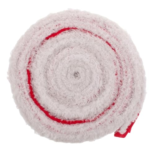 BEBEMOKO 1 Rolle rotes Samtband mit Fransenrand für Weihnachtsdekorationen, Kränze, Geschenkverpackungen und Bastelprojekte, weiches Band für Hochzeiten, Partys BEBEMOKO 1 Rolle rotes Samtband mit Fransenrand für Weihnachtsdekorationen, Kränze, Geschenkverpackungen und Bastelprojekte, weiches Band für Hochzeiten, Partys von BEBEMOKO