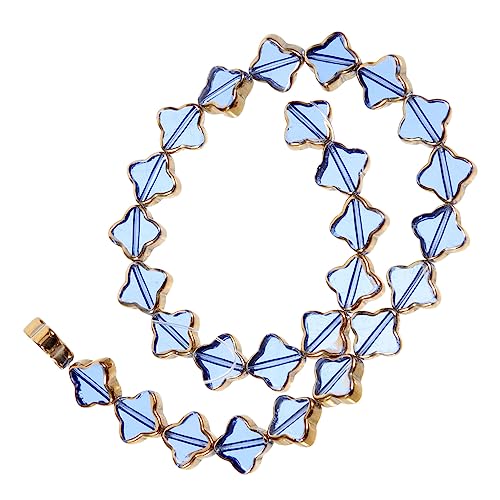 BEBEMOKO 1 Saite Goldrand Vierblättriger Kleeblatt Anhänger für DIY Schmuckherstellung Kristallperlen für Armbänder und Kreative Bastelprojekte BEBEMOKO 1 Saite Goldrand Vierblättriger Kleeblatt Anhänger für DIY Schmuckherstellung Kristallperlen für Armbänder und Kreative Bastelprojekte von BEBEMOKO