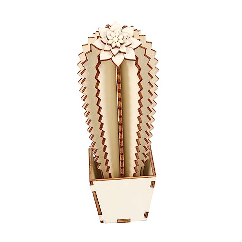 BEBEMOKO 1 Satz Diy Holz Cactus Dekoration Lustiger Montierbarer Tischornament für Zuhause und Büro Realistisches Design mit Stabilem Sockel Tischdeko und Wohnaccessoires BEBEMOKO 1 Satz Diy Holz Cactus Dekoration Lustiger Montierbarer Tischornament für Zuhause und Büro Realistisches Design mit Stabilem Sockel Tischdeko und Wohnaccessoires von BEBEMOKO