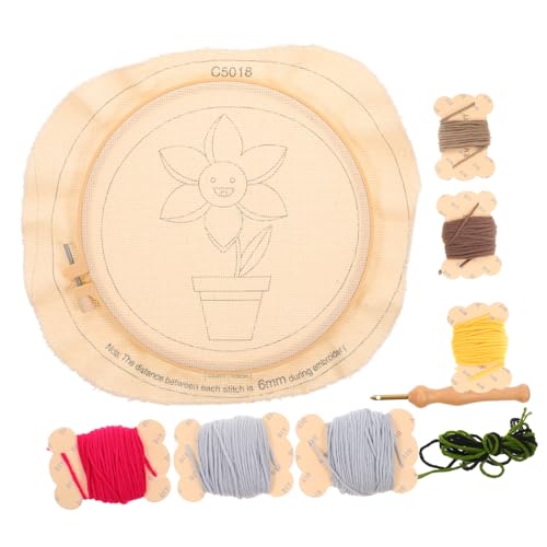 BEBEMOKO 1 Satz Handgemachtes Stickerei DIY Set Kreative Stanznadel Materialien für Erwachsene und Stanznadel für Wanddekoration und Bastelprojekte Blumenmuster BEBEMOKO 1 Satz Handgemachtes Stickerei DIY Set Kreative Stanznadel Materialien für Erwachsene und Stanznadel für Wanddekoration und Bastelprojekte Blumenmuster von BEBEMOKO