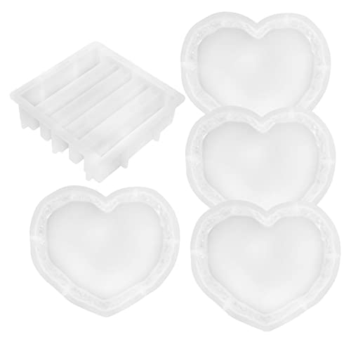 BEBEMOKO 1 Satz Herzform Silikonform für DIY Untersetzer Teiliges mit Sockel Praktische und Flexible Gießform für Teetassen Einfach zu Reinigen und Langlebig für Basteln BEBEMOKO 1 Satz Herzform Silikonform für DIY Untersetzer Teiliges mit Sockel Praktische und Flexible Gießform für Teetassen Einfach zu Reinigen und Langlebig für Basteln von BEBEMOKO
