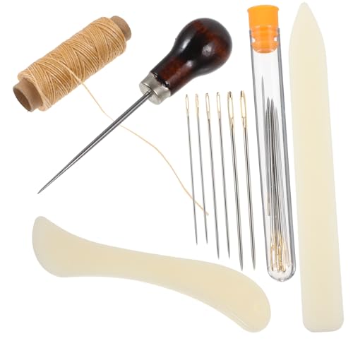 BEBEMOKO 1 Satz Leder -DIY -Werkzeugset Nadel-Kit Nähnadeln Stickerei Buchbinderei Nähzeug reisen Leder Arbeitsset Buchbindeset Ledernadeln zum Handnähen Buchbau-Kit Holz BEBEMOKO 1 Satz Leder -DIY -Werkzeugset Nadel-Kit Nähnadeln Stickerei Buchbinderei Nähzeug reisen Leder Arbeitsset Buchbindeset Ledernadeln zum Handnähen Buchbau-Kit Holz von BEBEMOKO