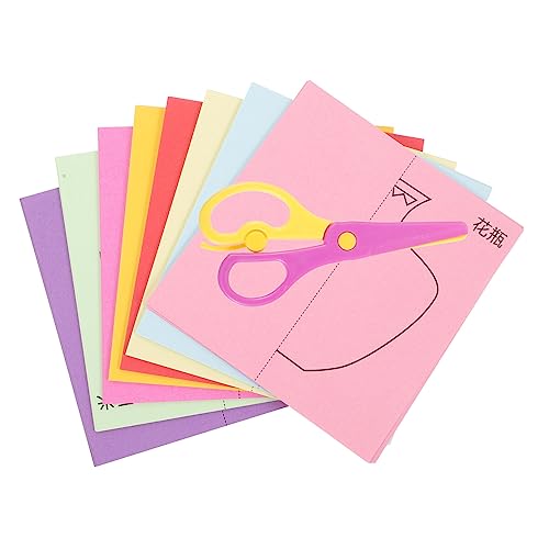 BEBEMOKO 1 Satz Papierschnittset Schule für Kinderhandwerk farbiges Papier Bausatz origami papier selber machen Scheren-Bastelset für DIY-Origami DIY -Papier BEBEMOKO 1 Satz Papierschnittset Schule für Kinderhandwerk farbiges Papier Bausatz origami papier selber machen Scheren-Bastelset für DIY-Origami DIY -Papier von BEBEMOKO