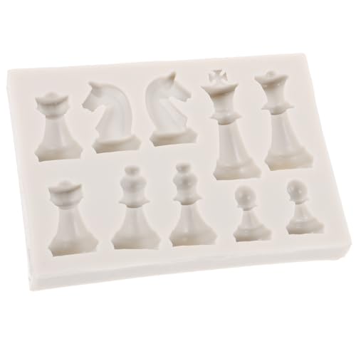 BEBEMOKO 1 Satz Schach DIY Silikonform Interessante Schachfiguren Formen für Bastelprojekte für Familien und Freundesaktivitäten von BEBEMOKO