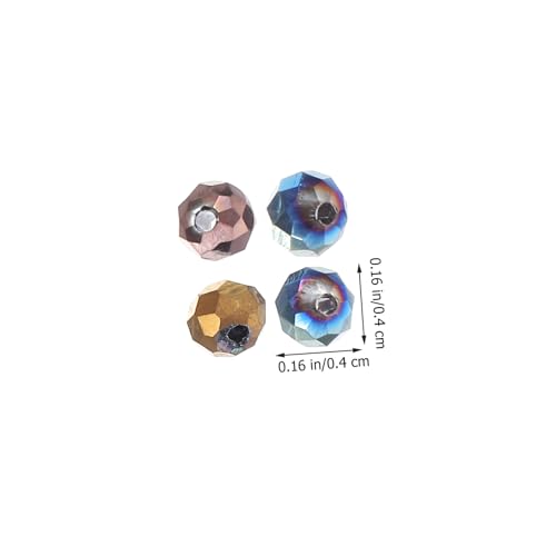 BEBEMOKO 1 Schachtel Flache Glasperlen pro Box DIY Schmuckperlen mit Blaue Farbveredelung zum Auffädeln von Armbändern Halsketten und Charms Leicht und Vielseitig für Kreative von BEBEMOKO