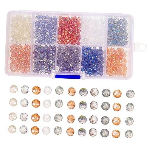 BEBEMOKO 1 Schachtel Glasperlen Diy Bastelperlen für Schmuckherstellung Spacer Beads für Armbänder und Dekorationen BEBEMOKO 1 Schachtel Glasperlen Diy Bastelperlen für Schmuckherstellung Spacer Beads für Armbänder und Dekorationen von BEBEMOKO