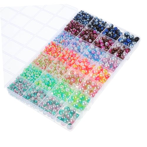 BEBEMOKO 1 Schachtel Teiliges Farben Spacer Beads für Schmuckherstellung DIY Armbänder Halsketten Glatte Langlebige Kunststoffperlen Auffädeln BEBEMOKO 1 Schachtel Teiliges Farben Spacer Beads für Schmuckherstellung DIY Armbänder Halsketten Glatte Langlebige Kunststoffperlen Auffädeln von BEBEMOKO