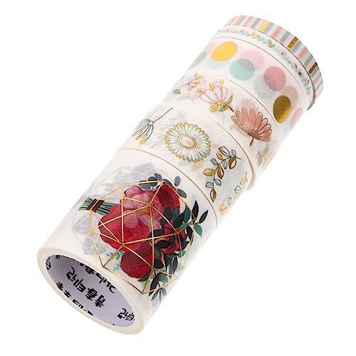 BEBEMOKO 1 Schachtel Washi-tape-aufkleber Dekorationen Selbstgemachter Aufkleber Materialaufkleber Selber Machen Bastelaufkleber Album-aufkleber Dekoratives Klebeband Japanisches Papier von BEBEMOKO