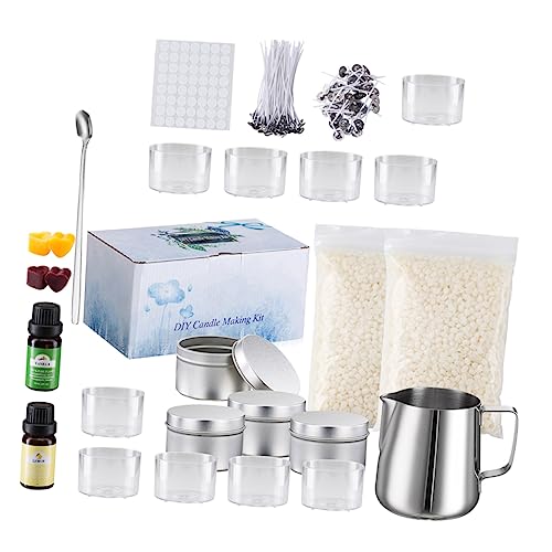 BEBEMOKO 1 Set DIY-Kerzenherstellungs-Set, komplettes Kerzenschmelzwerkzeuge, sicherer Verbrühungsgriff für handgemachtes Handwerk, Geschenk für Familie und Freunde, einfach zu verwenden für Projekte BEBEMOKO 1 Set DIY-Kerzenherstellungs-Set, komplettes Kerzenschmelzwerkzeuge, sicherer Verbrühungsgriff für handgemachtes Handwerk, Geschenk für Familie und Freunde, einfach zu verwenden für Projekte von BEBEMOKO