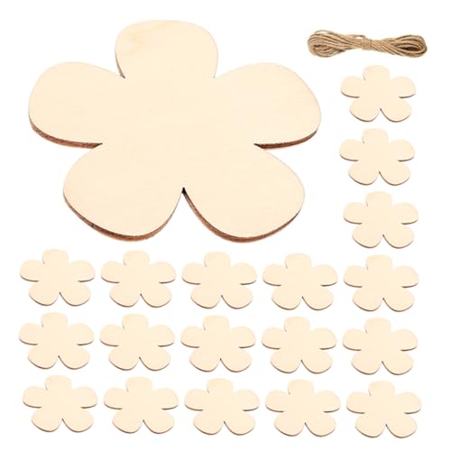 BEBEMOKO 1 Set Zum Bemalen Von Holzspänen Dekoration Dekorative Stiele Für Den Außenbereich Hochzeit Unvollendete Grüngirlande Heimdekoration Ornamente Für Holzausschnitt DIY von BEBEMOKO