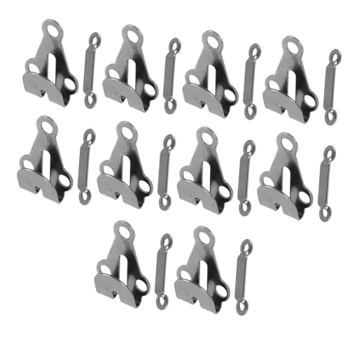 BEBEMOKO 10 Sets Metall-Hosenhaken und Ösenverschlüsse, unsichtbarer Haken- und Ösenverschluss für Hosen und Röcke, Farbe für Kleidungsanpassungen und Projekte BEBEMOKO 10 Sets Metall-Hosenhaken und Ösenverschlüsse, unsichtbarer Haken- und Ösenverschluss für Hosen und Röcke, Farbe für Kleidungsanpassungen und Projekte von BEBEMOKO
