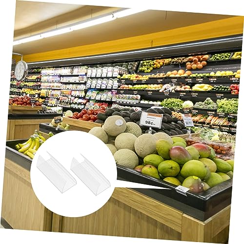 BEBEMOKO 10 Stück Etikettenhalter Preisschild Aufsteller Vielseitig Einsetzbar für Supermarkt Laden Obstgeschäft Einfache Befestigung Kompakte Aufbewahrung für Innen Außen Displays von BEBEMOKO