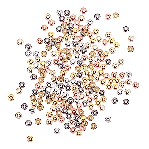 BEBEMOKO 1000 Stück DIY Spacer Perlen Runde Perlen mit Loch für Armbänder und Schmuckherstellung Vielseitige Bastelmaterialien für Kreative Projekte BEBEMOKO 1000 Stück DIY Spacer Perlen Runde Perlen mit Loch für Armbänder und Schmuckherstellung Vielseitige Bastelmaterialien für Kreative Projekte von BEBEMOKO