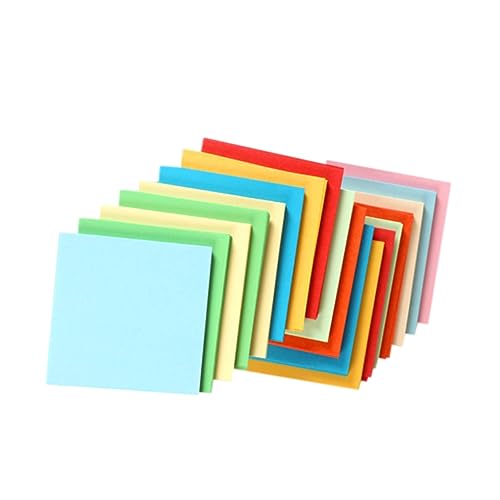 BEBEMOKO 100Blätter Origami Papier Faltpapiere für Doppelseitiges Bastelpapier für DIY Kunstprojekte für Interaktion und Bastelideen von BEBEMOKO
