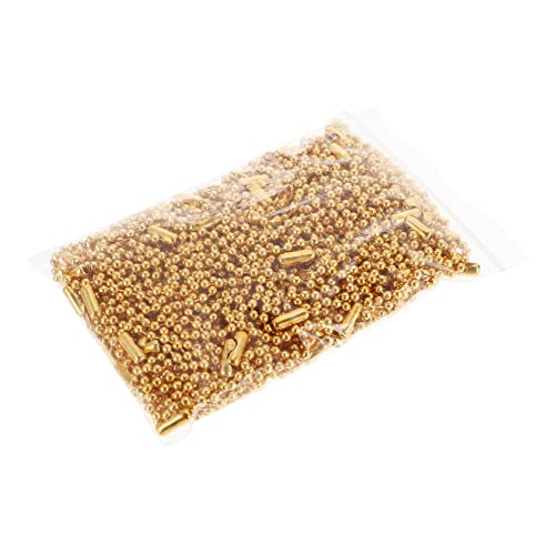 BEBEMOKO 100Stücke Perlenketten Für DIY Schlüsselanhänger Schmuckkette Goldfarben Hundetags Und Handtags Zufällige Farben BEBEMOKO 100Stücke Perlenketten Für DIY Schlüsselanhänger Schmuckkette Goldfarben Hundetags Und Handtags Zufällige Farben von BEBEMOKO