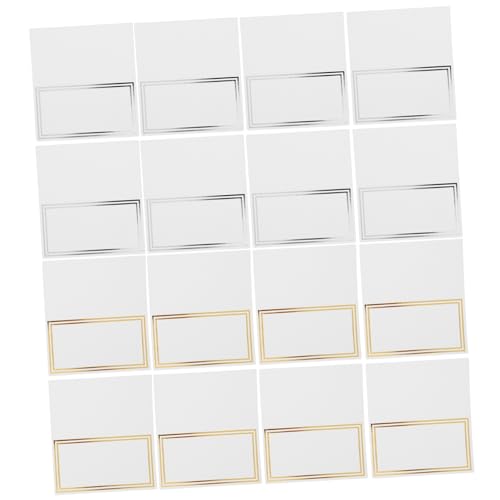 BEBEMOKO 100Stücke Tischkarten Hochzeit Namenskärtchen für Hochzeiten Partys Veranstaltungen Kreatives Design für Tischdekoration und Bequem zu Goldene von BEBEMOKO